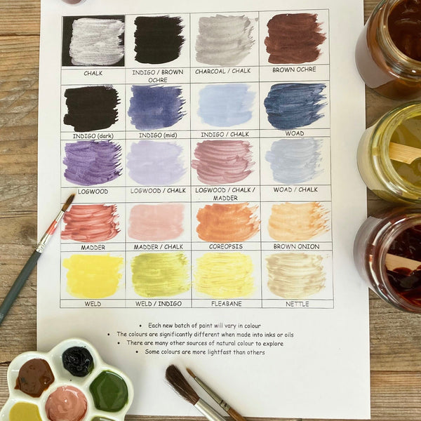 Introduction to Natural Inks and Paints - An In-Person Workshop in Wiltshire